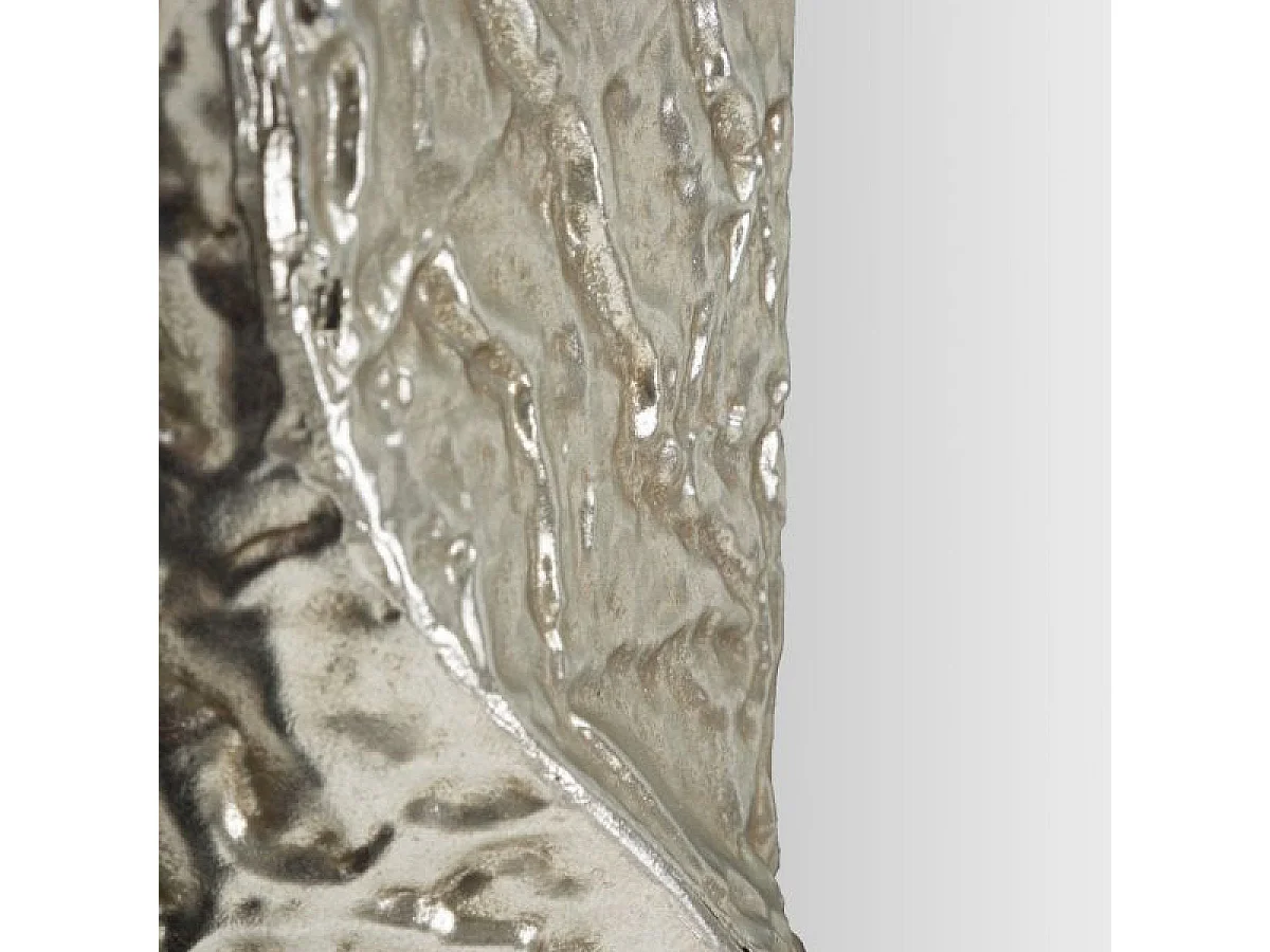 Rektangulært vægspejl, 70 x 160 cm, hamret overflade, Cosmo Sølvfarvet