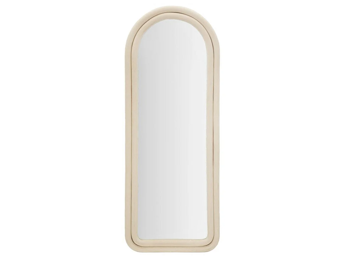 Buet vægspejl 60 x 160 cm Sabrina Velours Crème