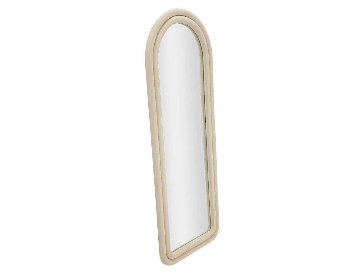 Buet vægspejl 60 x 160 cm Sabrina Velours Crème