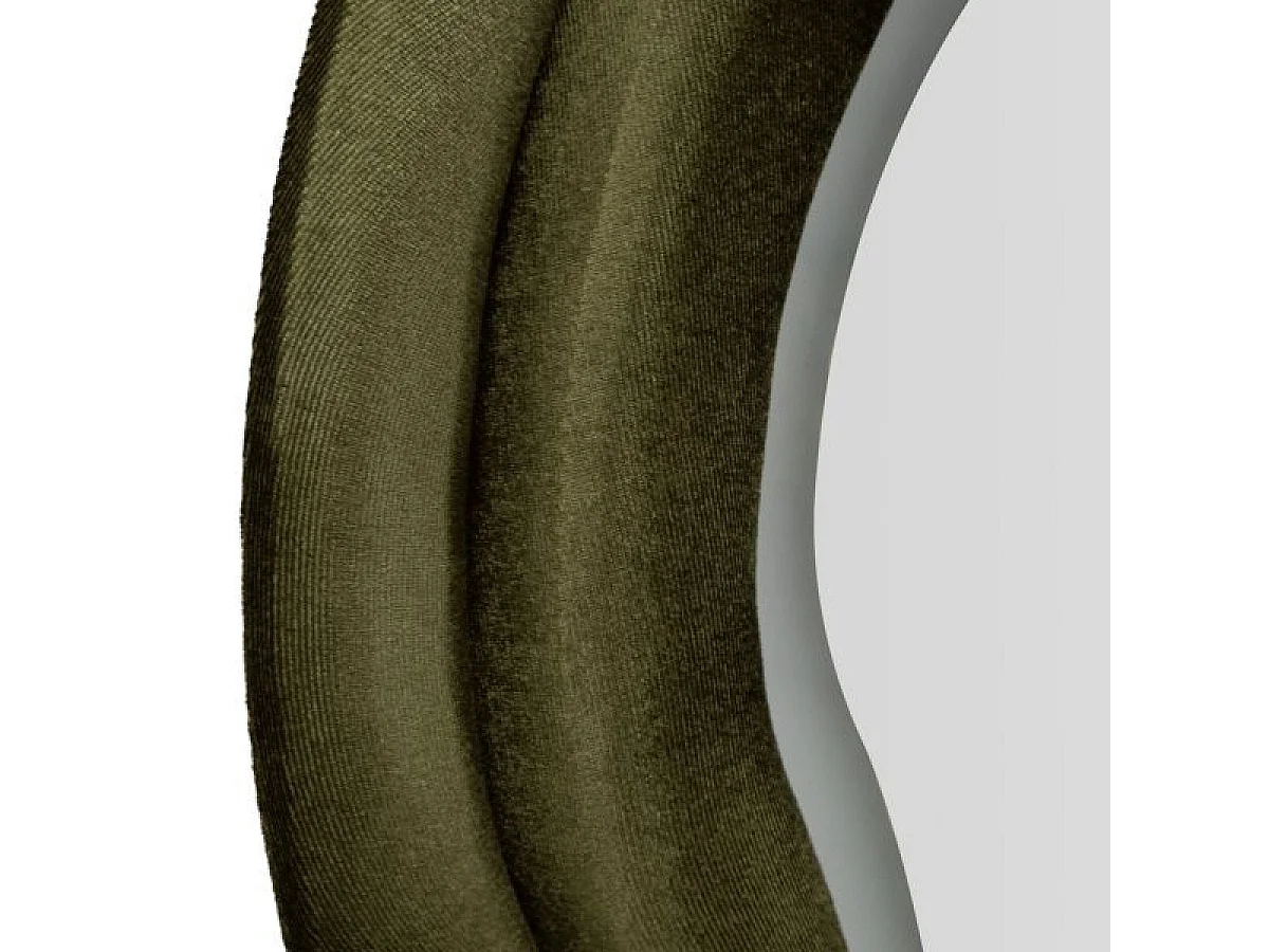 Miroir mural ondulé 60x160 cm LED inclus Clover Velours Vert