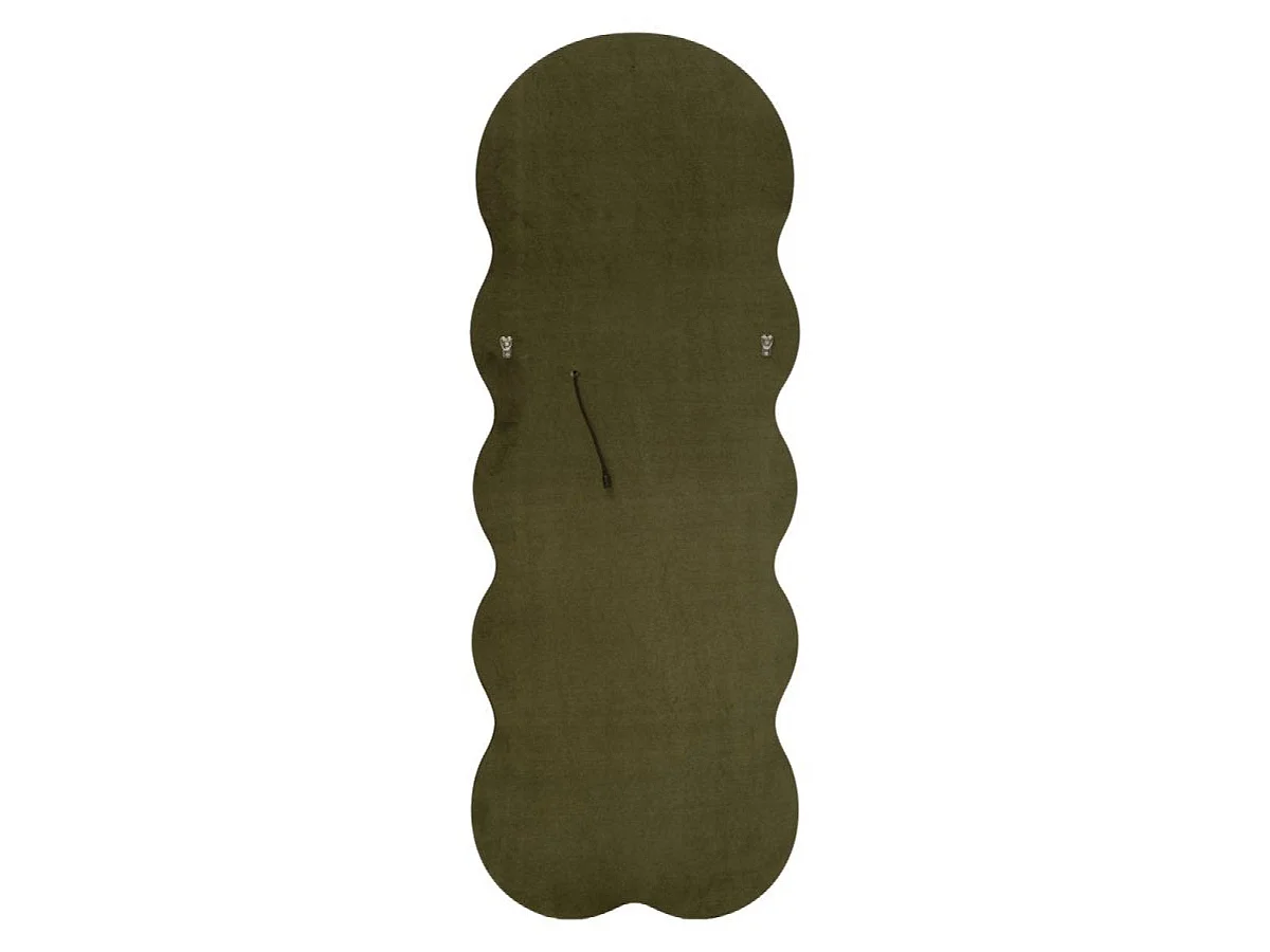 Miroir mural ondulé 60x160 cm LED inclus Clover Velours Vert