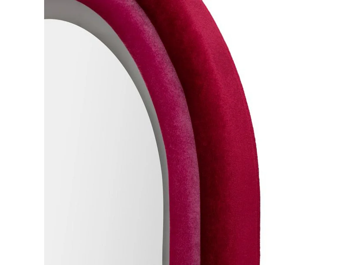 Miroir mural arqué 60x160 cm LED inclus Sabrina Velours Rose
