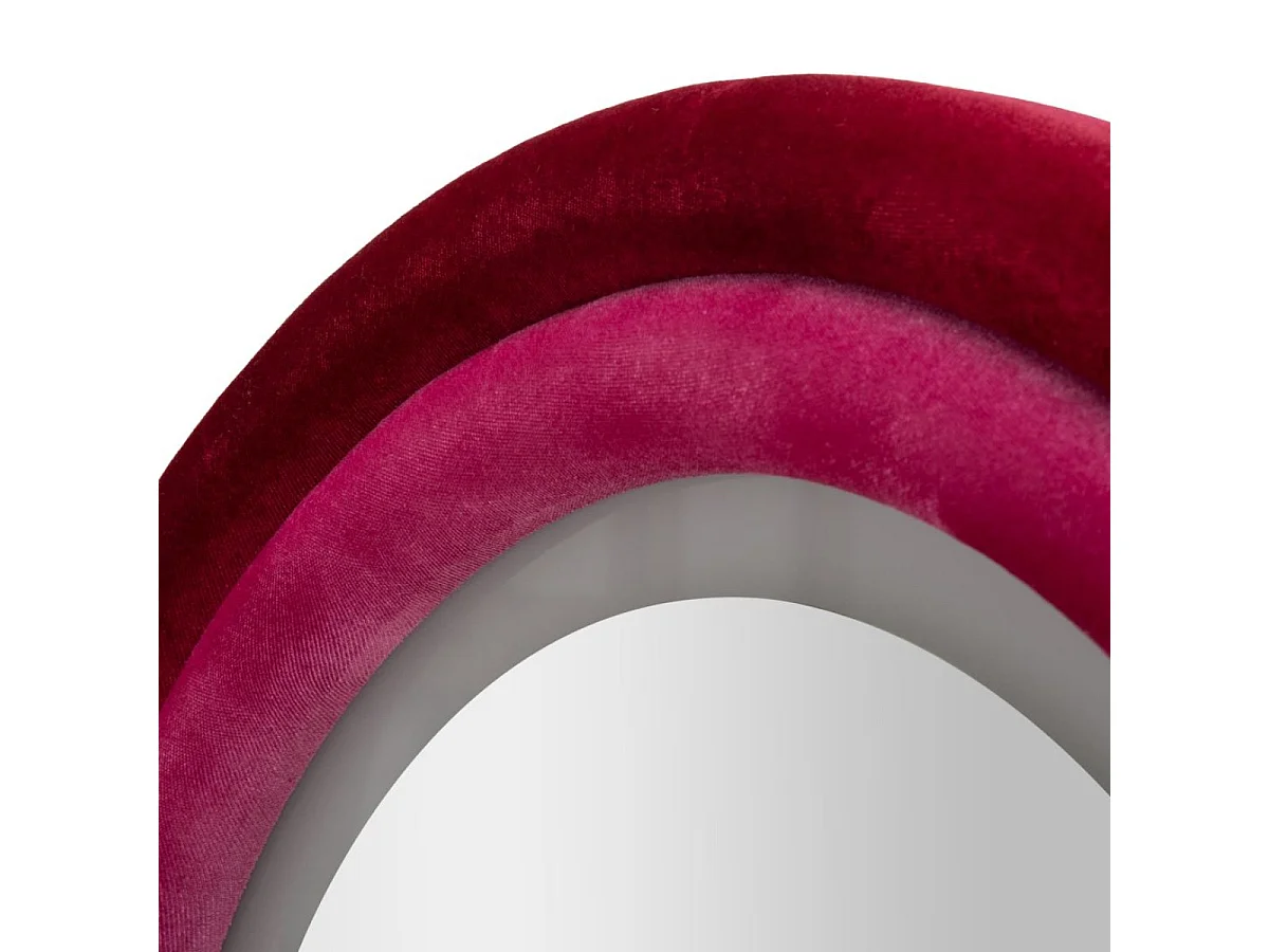 Miroir mural arqué 60x160 cm LED inclus Sabrina Velours Rose