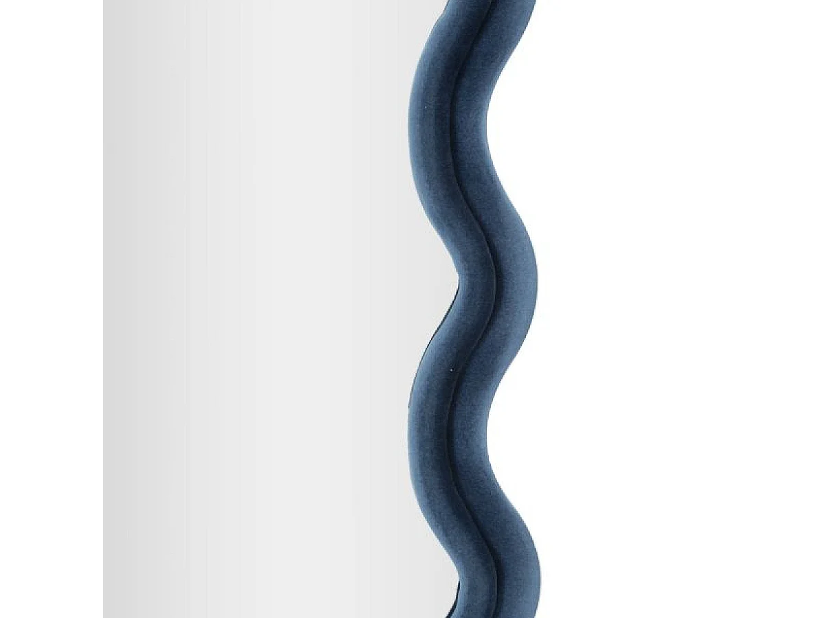 Miroir mural ondulé 60x160 cm Jerry Velours Bleu