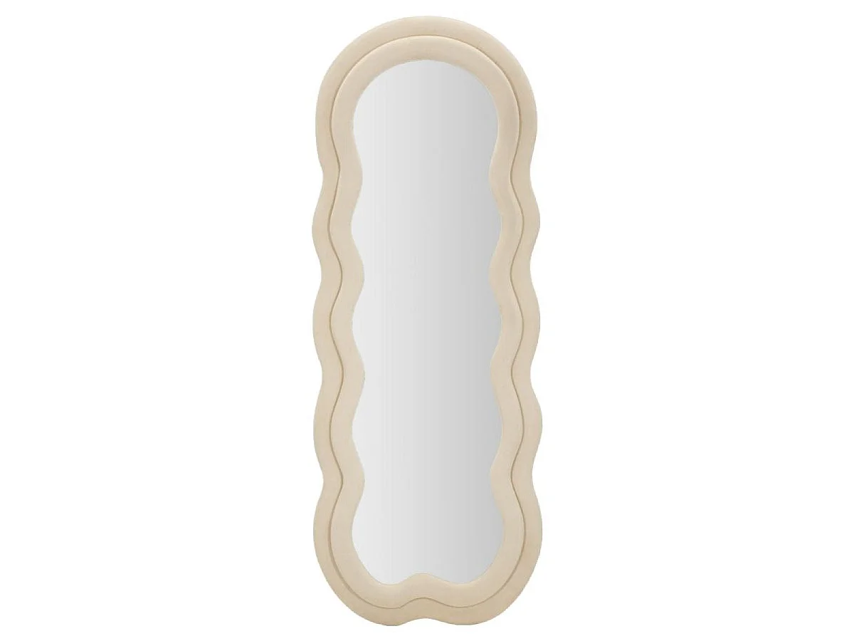 Miroir mural vague 60x160 cm Sam Velours Beige