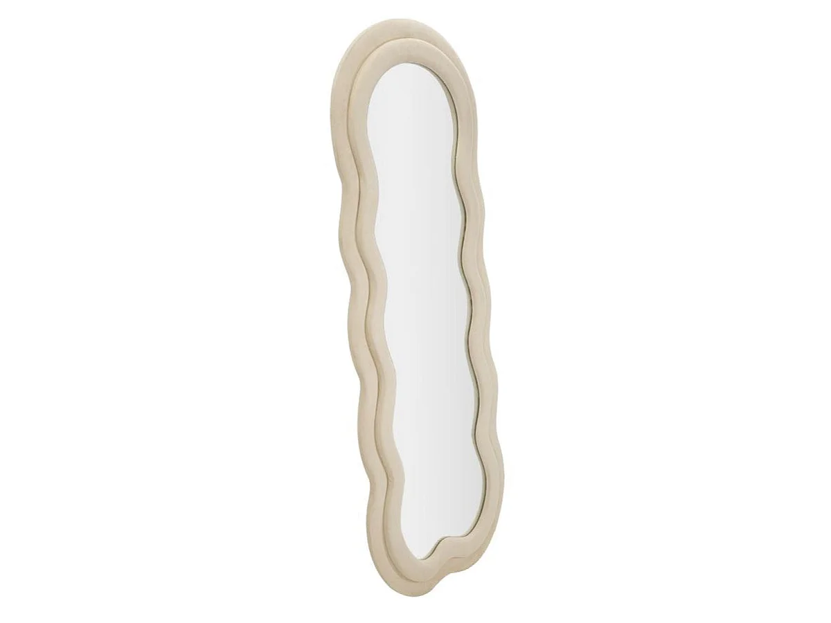 Miroir mural vague 60x160 cm Sam Velours Beige