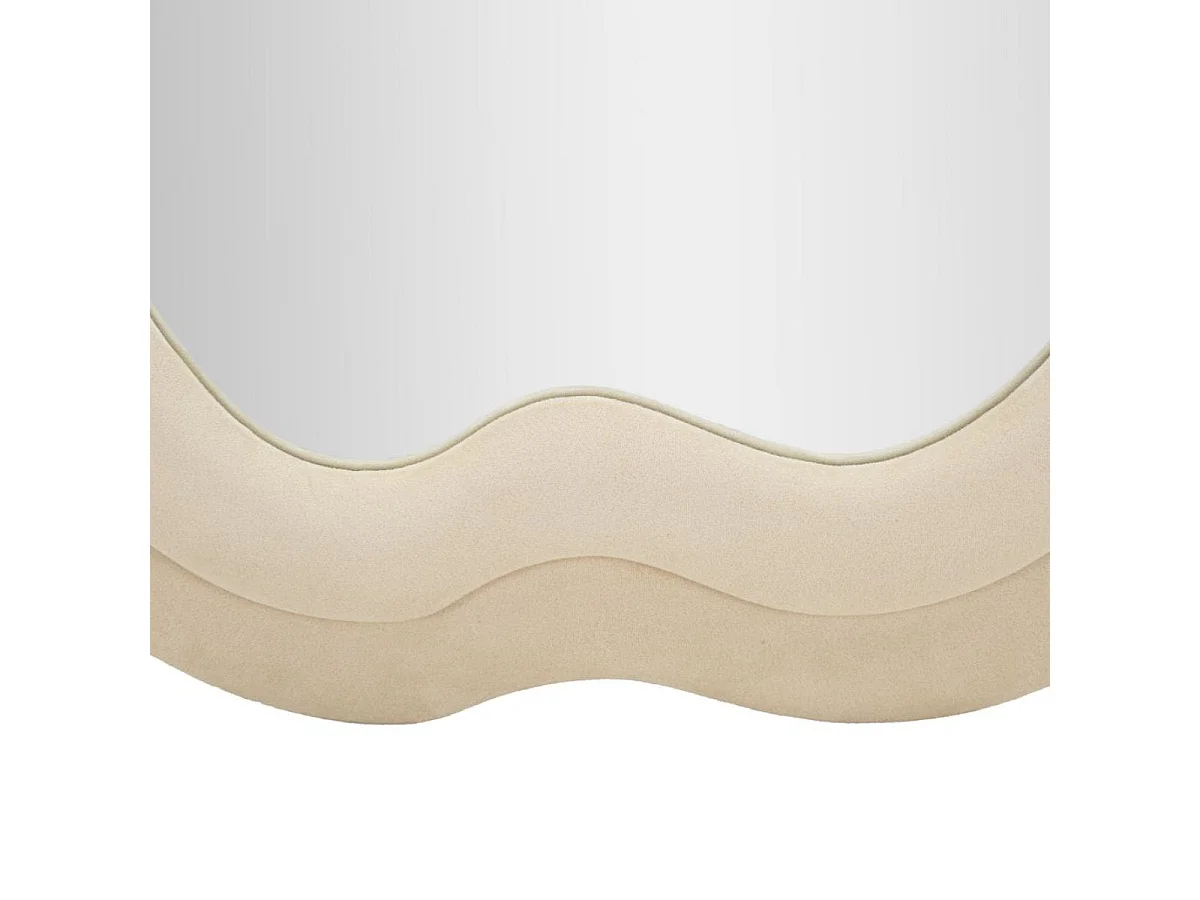 Miroir mural vague 60x160 cm Sam Velours Beige