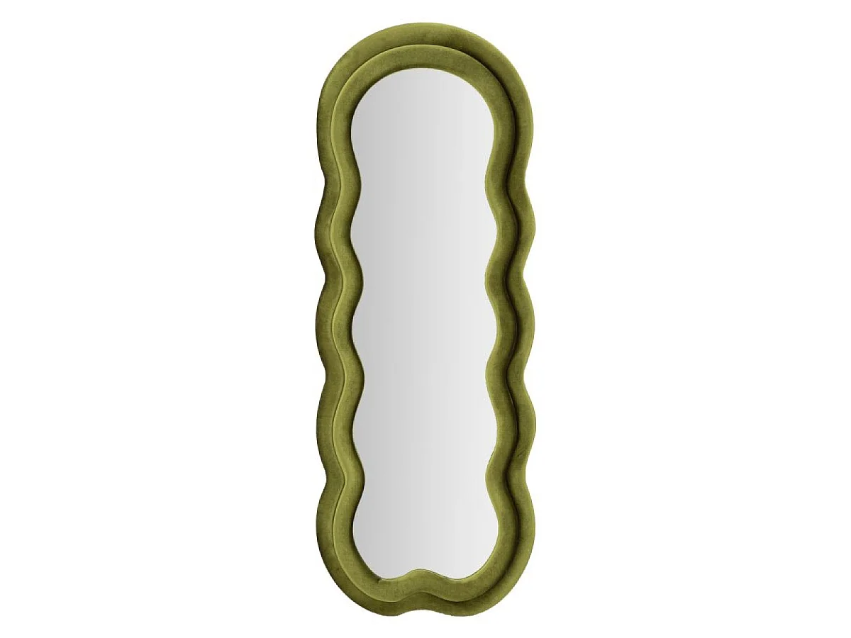 Miroir mural vague 60x160 cm Sam Velours Vert