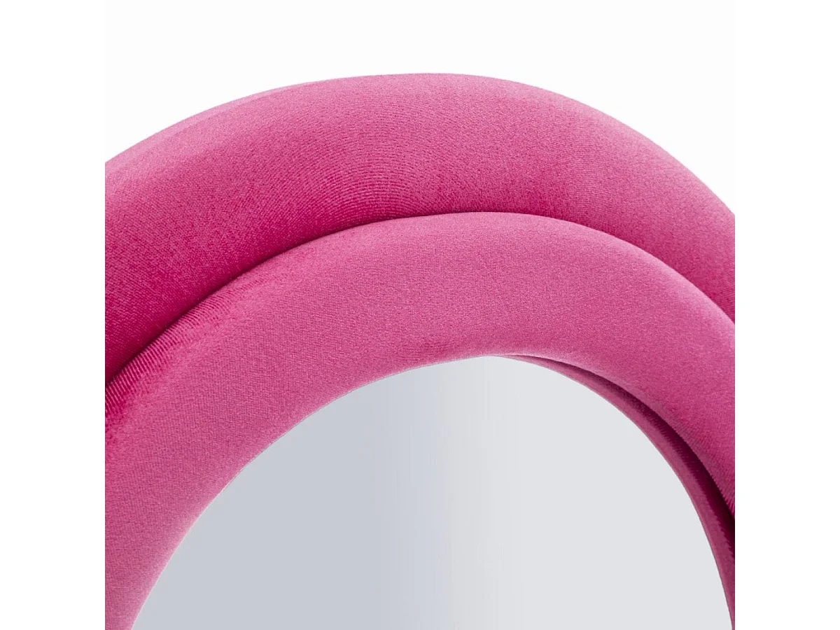 Vægspejl bølgemønster 60x160 cm Sam Velour Rosa