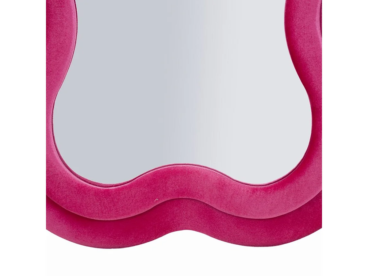 Vægspejl bølgemønster 60x160 cm Sam Velour Rosa