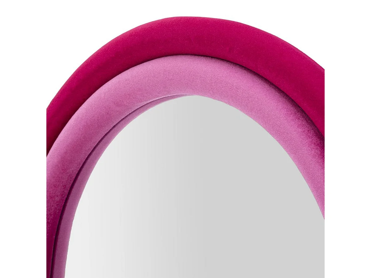 Miroir mural arqué 60x160 cm Sabrina Velours Rose