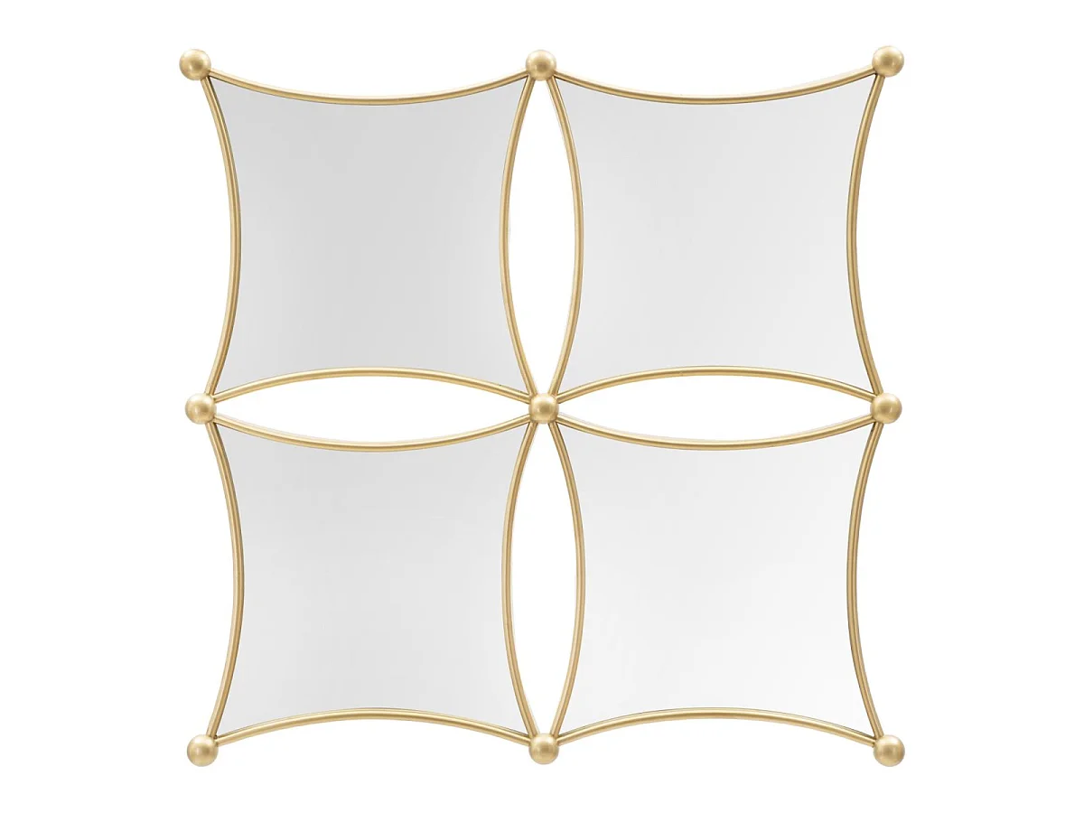 Vierkante wandspiegel 68x68 cm Soléria Doré