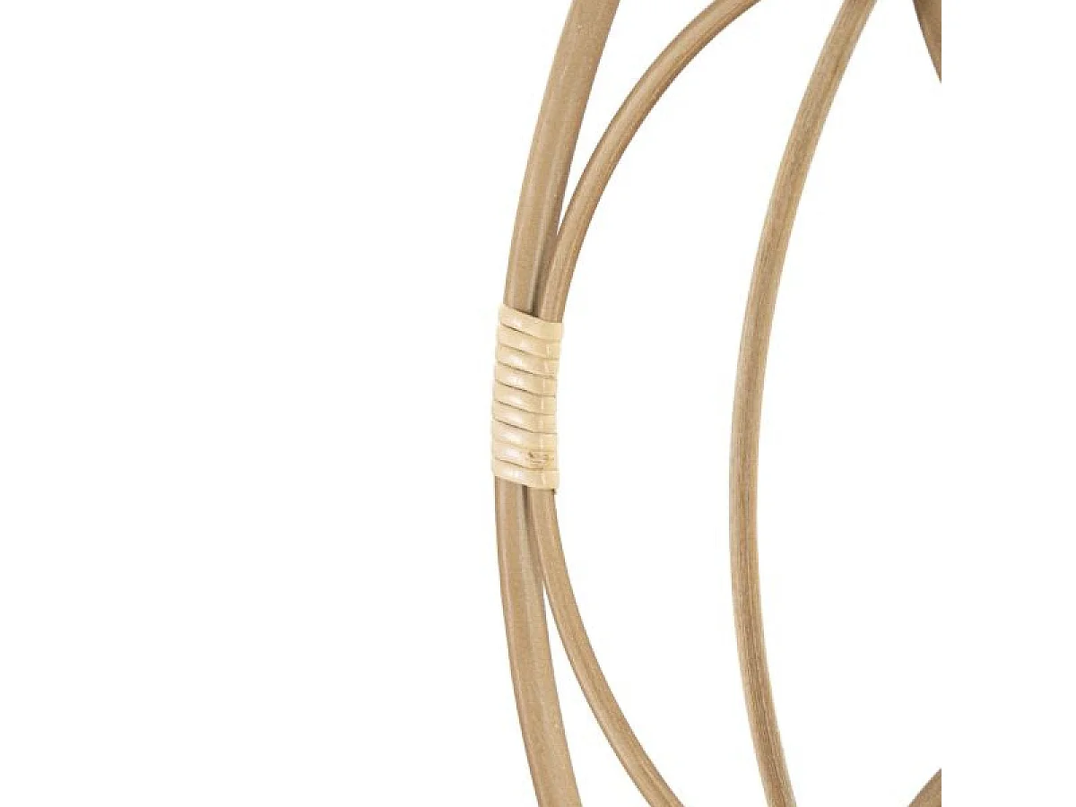 Rund vægspejl, 60 cm, rattan, Dua Bois