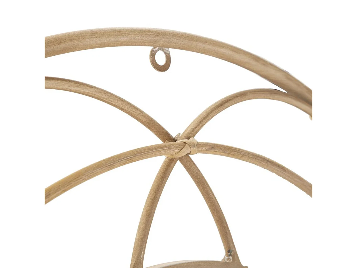 Rund vægspejl, 60 cm, rattan, Dua Bois