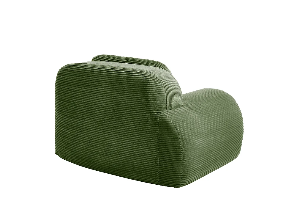 Canapé d'angle modulaire en velours côtelé premium avec coussins, accoudoirs ergonomiques et confort durable