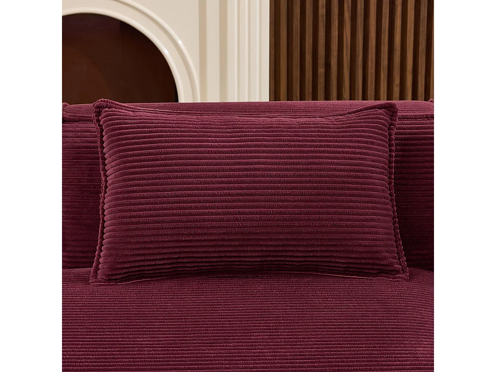 Canapé en Tissu 235 cm Compact avec Coussins et Ressorts Ensachés, Confortable et Moderne