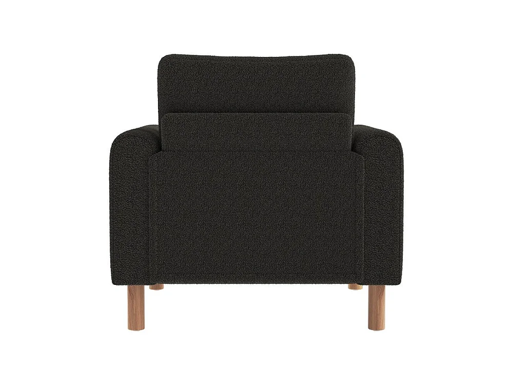 Fauteuil Moderne en Velours Teddy avec Coussins Épais, Confort Optimal et Structure Solide – Système de Protection Anti-rayures et Design Élégant