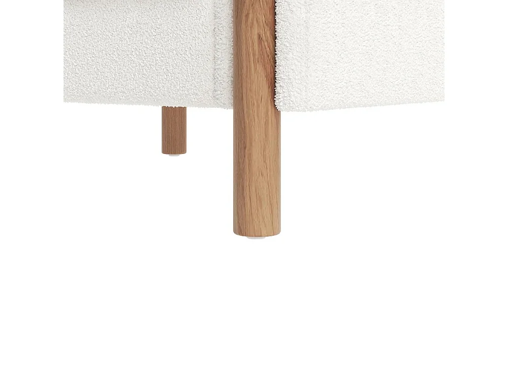 Fauteuil Moderne en Velours Teddy avec Coussins Épais, Confort Optimal et Structure Solide – Système de Protection Anti-rayures et Design Élégant