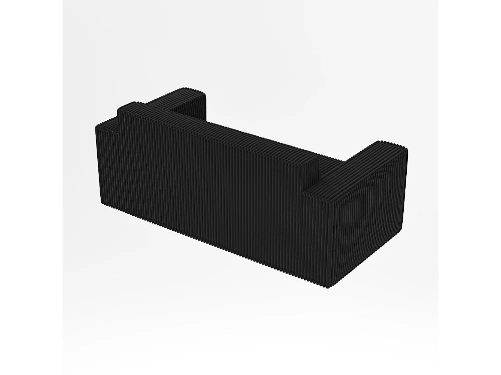 Modernes 2-Sitzer-Sofa aus Cord, bequemer tiefer Sitz für Wohnzimmer, Wohnung und Büro.