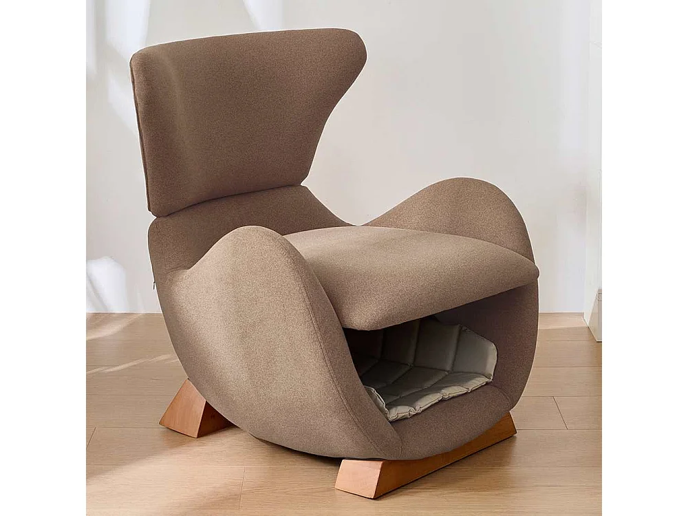 Loungesessel Walhai fauteuil – fauteuil voor katten en kleine honden, klauwbestendige stof, moderne bank voor woonkamer