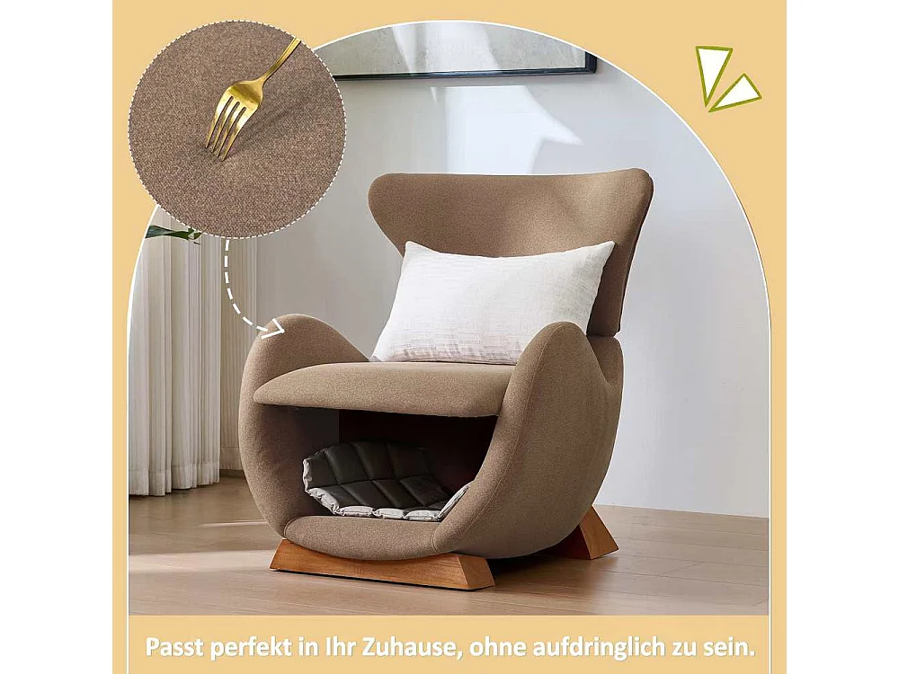 Loungesessel Walhai fauteuil – fauteuil voor katten en kleine honden, klauwbestendige stof, moderne bank voor woonkamer
