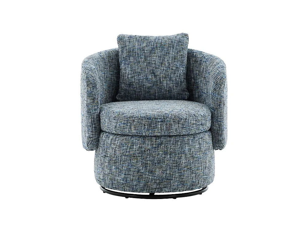 360°-Drehsessel mit verstecktem Stauraum, weichem Kissen, moderner Chenille-Sessel für Wohnzimmer, Schlafzimmer und Leseecke