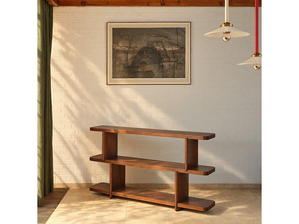 Etagère basse en mindi marron L160 OTTO