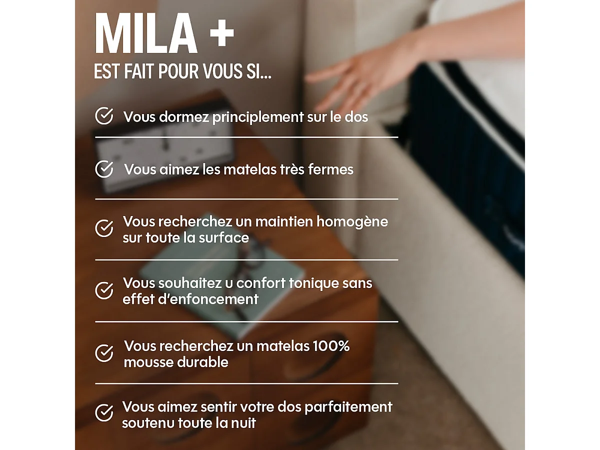 Matelas mousse 90x200 épais 20cm