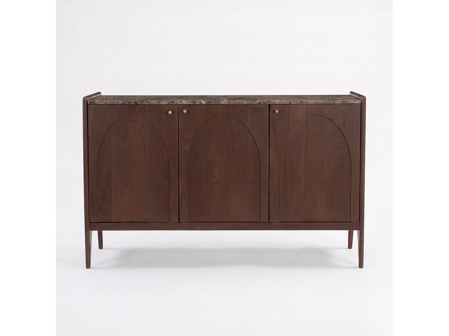 Sideboard aus Mangoholz mit Marmorplatte - Sandro