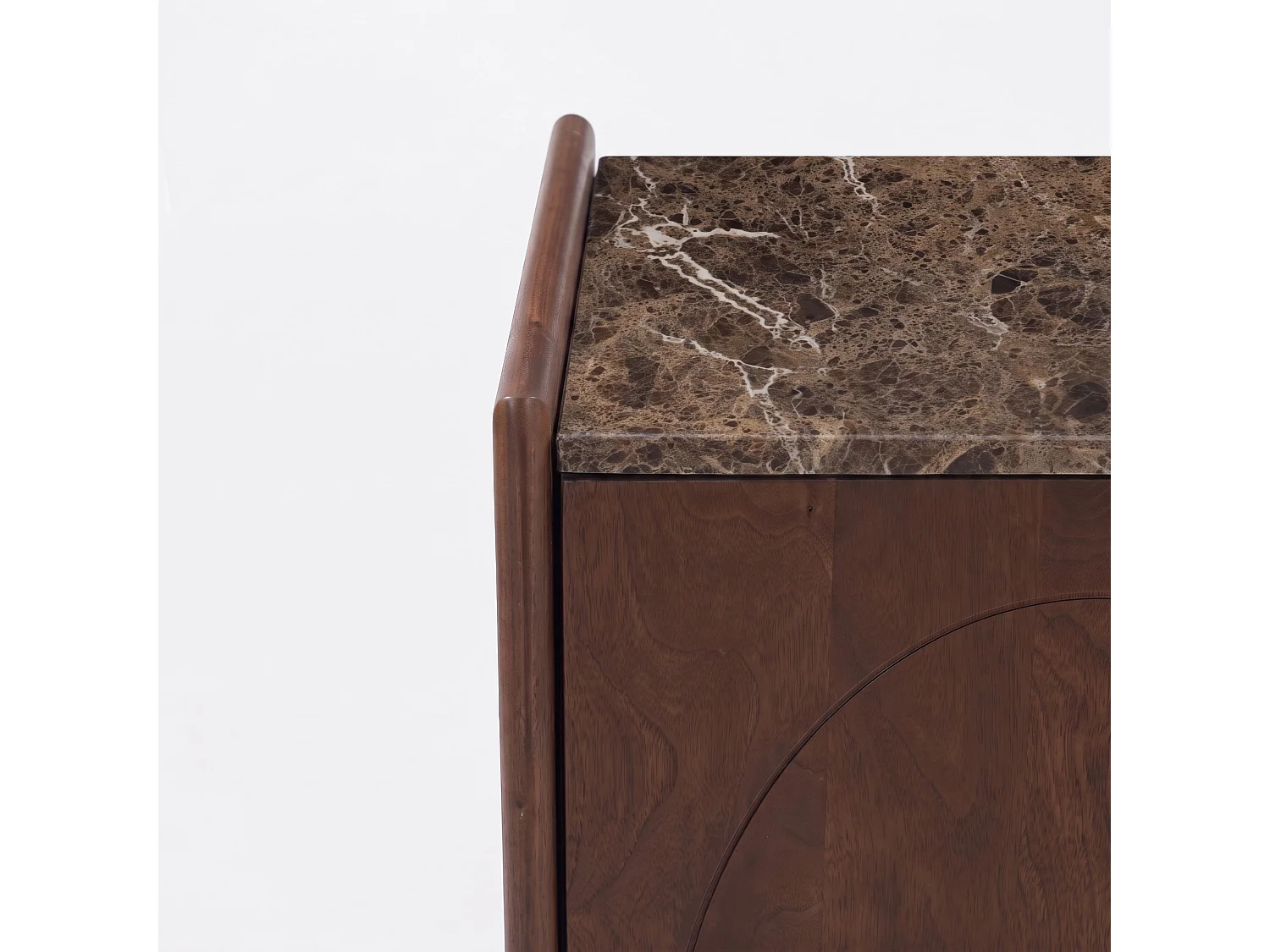 Sideboard aus Mangoholz mit Marmorplatte - Sandro