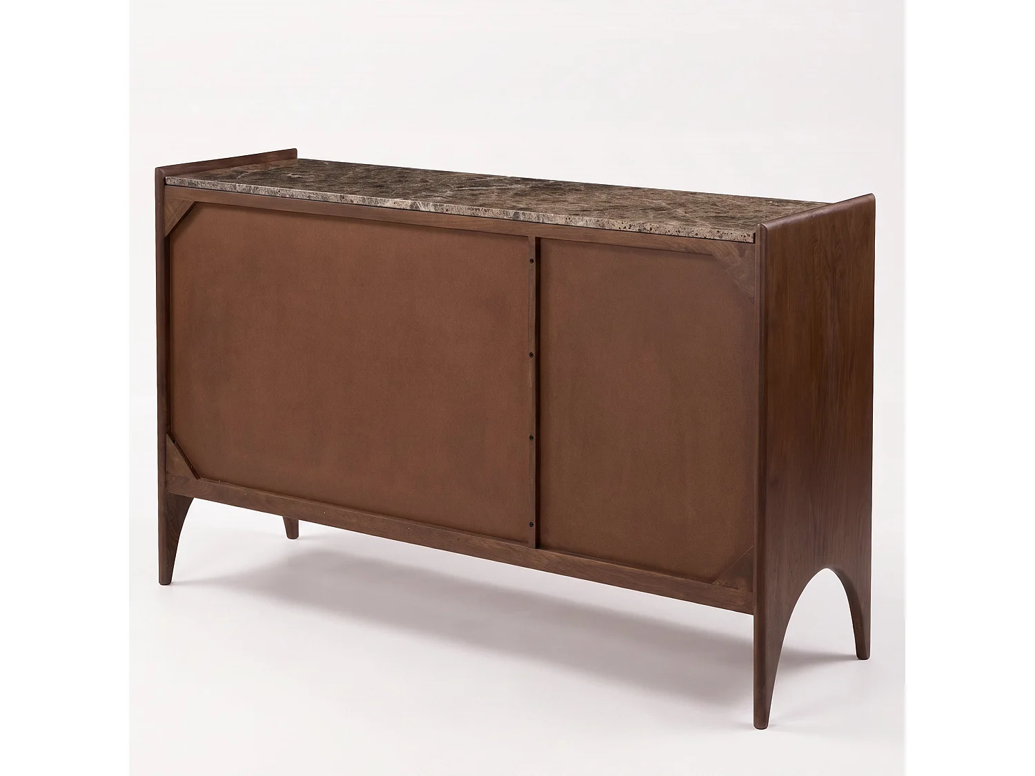 Sideboard aus Mangoholz mit Marmorplatte - Sandro
