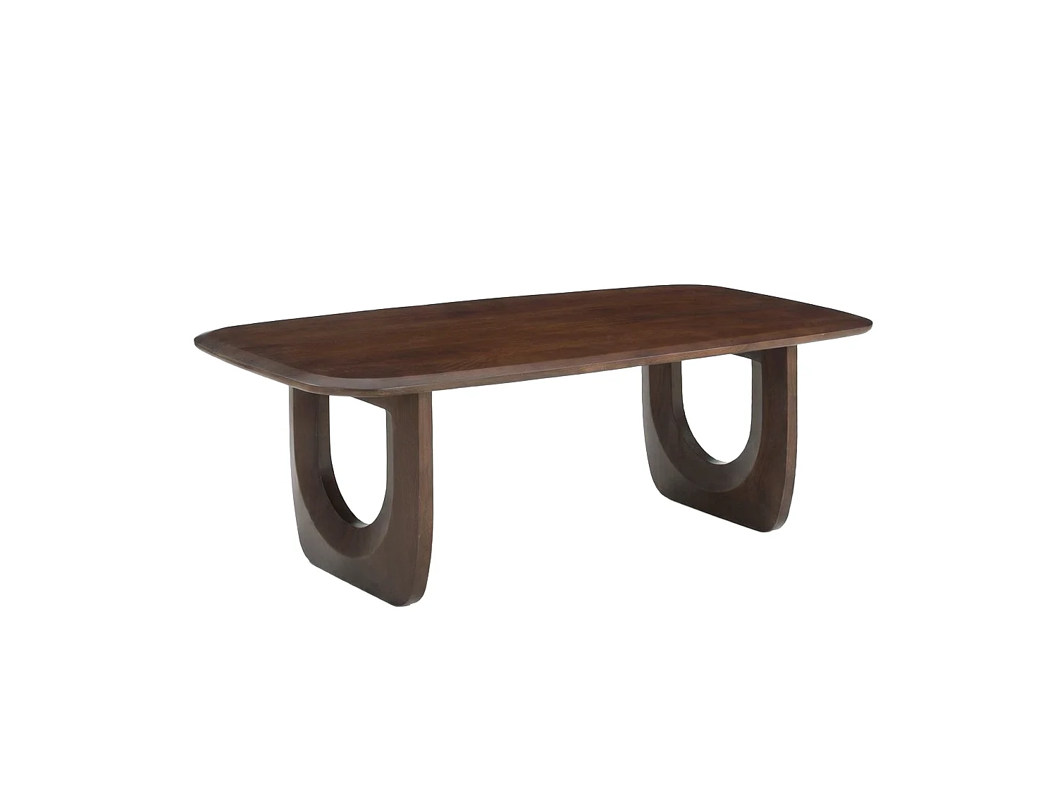 Tavolino in legno massello di mango marrone scuro 120 cm - Maya