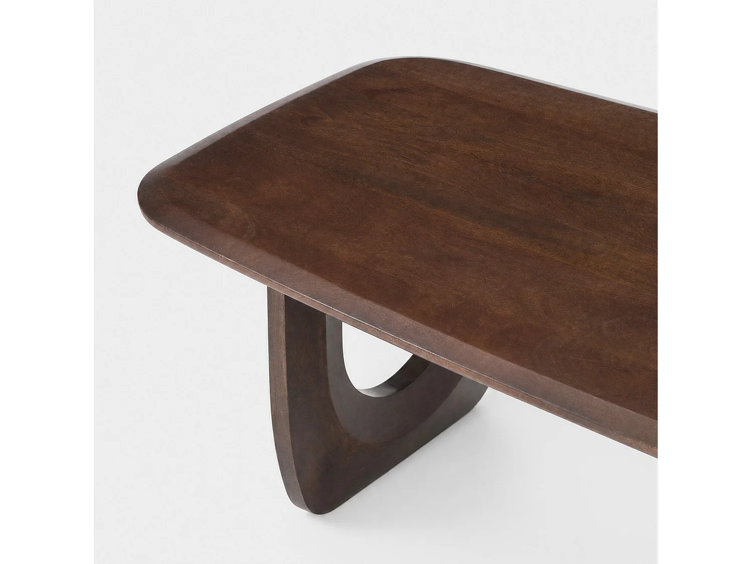 Tavolino in legno massello di mango marrone scuro 120 cm - Maya
