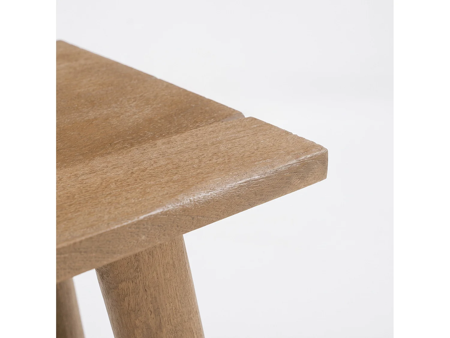 Taburete marrón de madera de mango 46 cm - Toxis