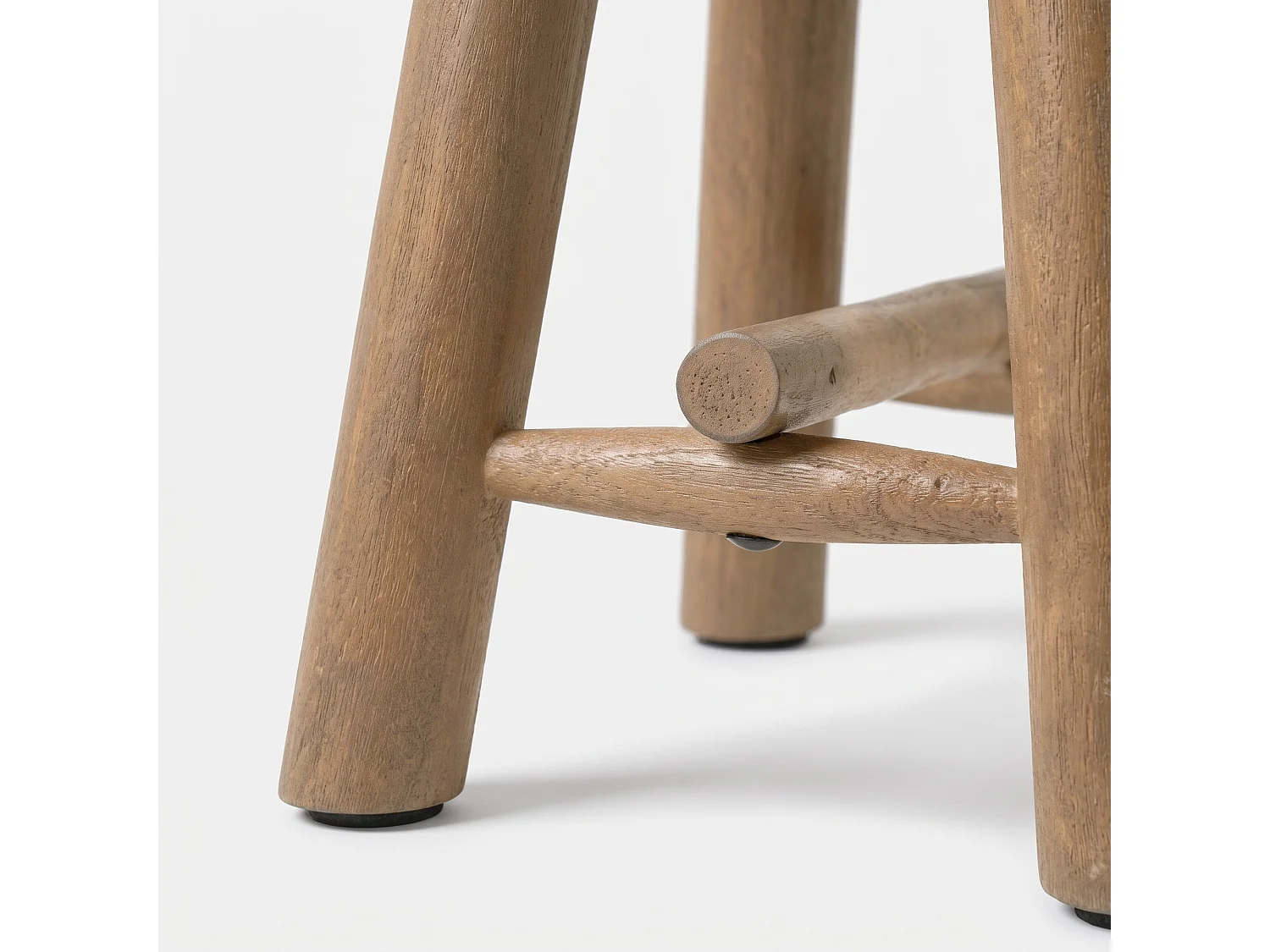 Taburete marrón de madera de mango 46 cm - Toxis