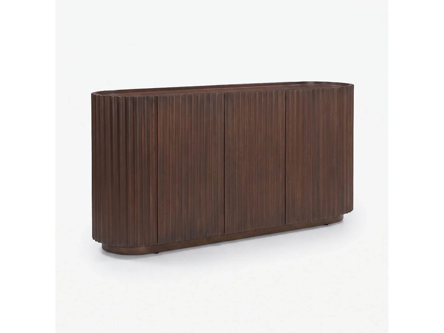 Sideboard aus Mangoholz in Nussbaumoptik - Lio