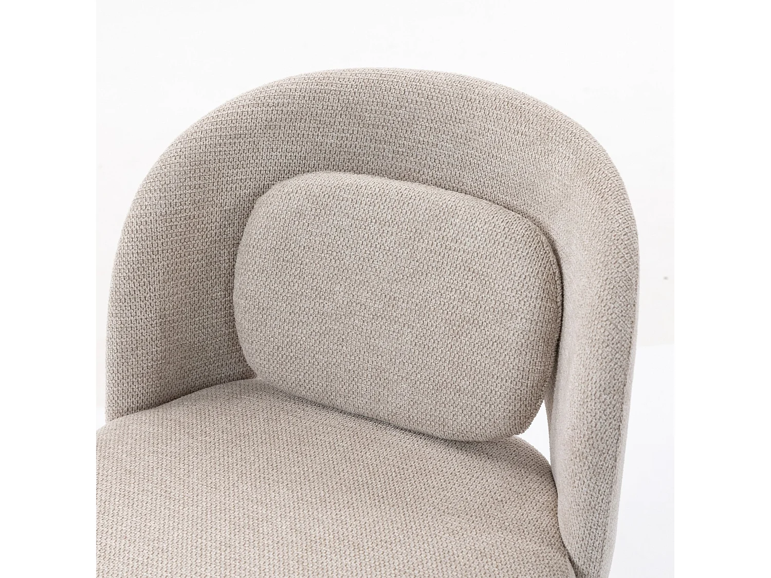 Esszimmerstühle 2er Set, 360° drehbar, Chenille und Holzbeine