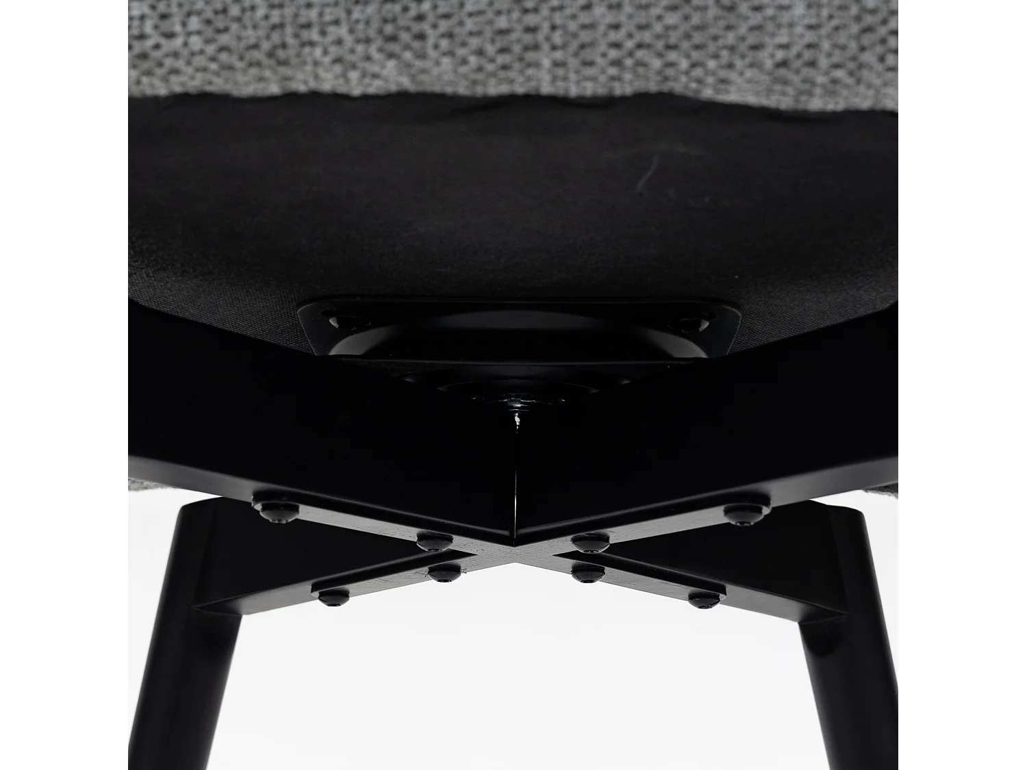 Lot de 2 chaises de salle à manger pivotantes à 360°, chenille et pieds en bois