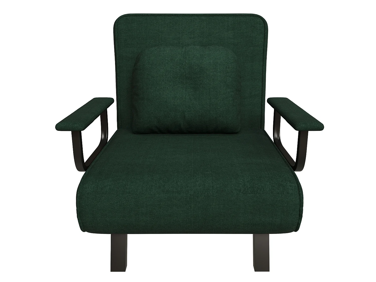 Fauteuil relax en chenille avec dossier réglable sur 5 positions et fonction couchage