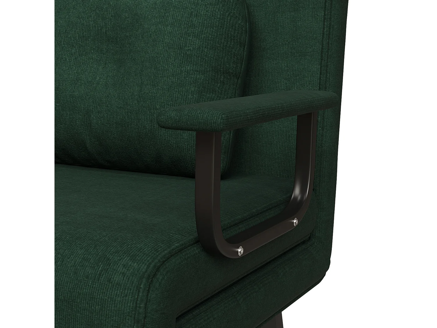 Fauteuil relax en chenille avec dossier réglable sur 5 positions et fonction couchage
