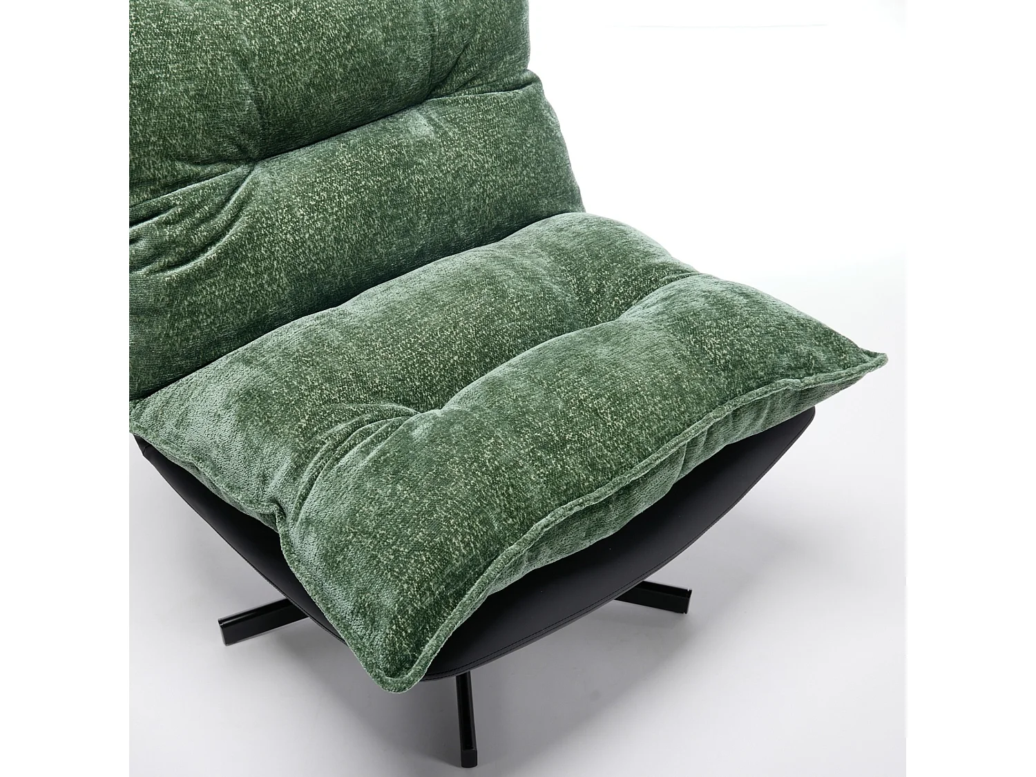 Fauteuil pivotant à 360° en chenille avec dossier réglable sur 3 positions