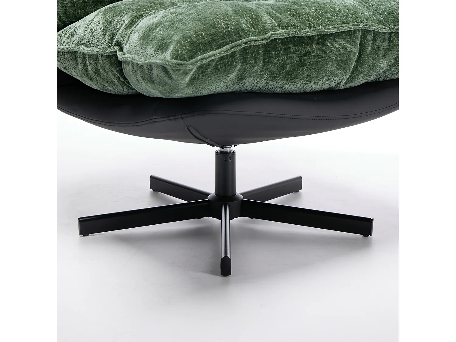 Fauteuil pivotant à 360° en chenille avec dossier réglable sur 3 positions