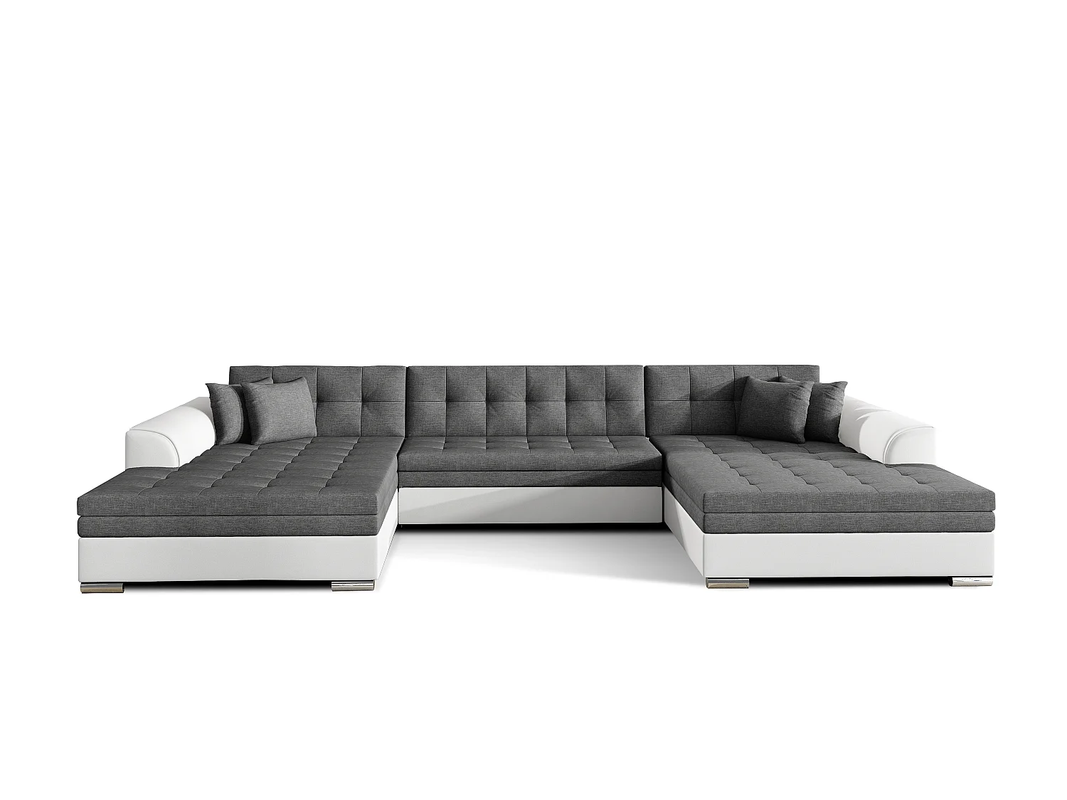 Hoekbank VENTO U-vorm – Ruime loungebank met slaapfunctie en kussens 359 cm