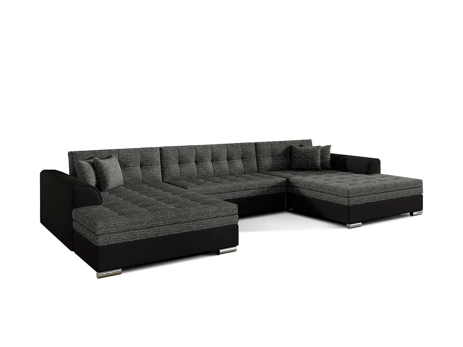 Hoekbank VENTO U-vorm – Ruime loungebank met slaapfunctie en kussens 359 cm