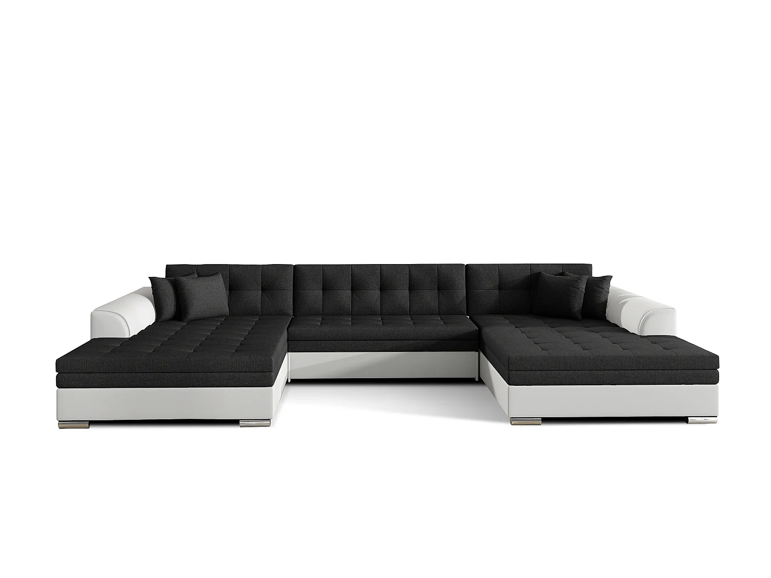 Hoekbank VENTO U-vorm – Ruime loungebank met slaapfunctie en kussens 359 cm