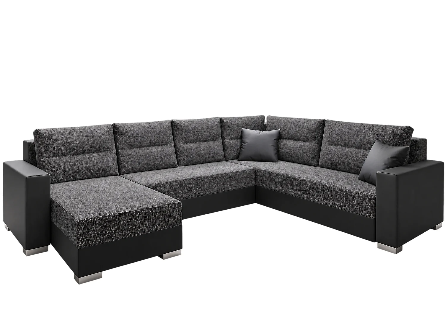 Couchgarnitur Sofa Sofagarnitur Captain U mit Schlaffunktion Wohnlandschaft