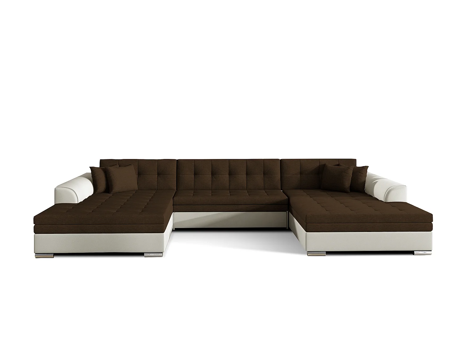 Hoekbank VENTO U-vorm – Ruime loungebank met slaapfunctie en kussens 359 cm
