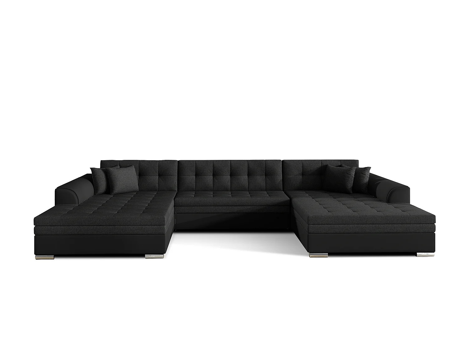 Hoekbank VENTO U-vorm – Ruime loungebank met slaapfunctie en kussens 359 cm
