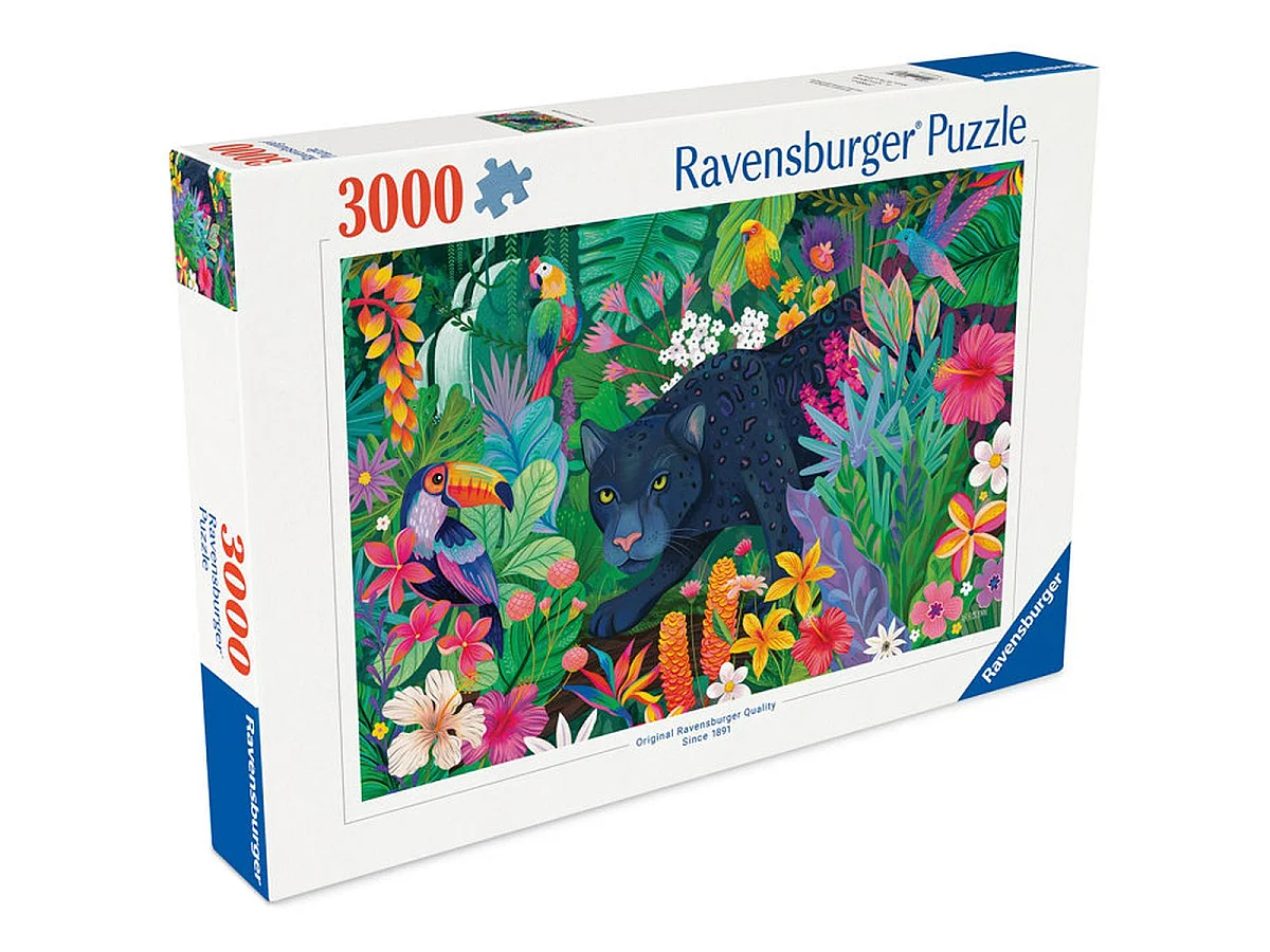 Panthère dans la jungle - Puzzle Ravensburger 3000 pièces