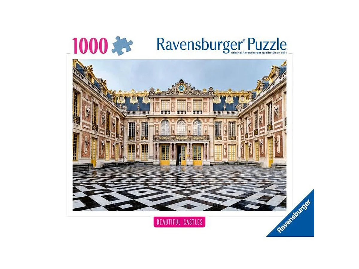 Puzzle Ravensburger da 1000 pezzi Château de Versailles, 70x50 cm, tema natura, finitura anti-riflesso